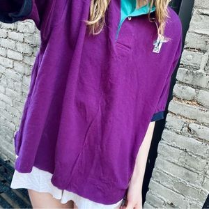 XL ROUGH HEM VINTAGE 80s HAIR STYLIST POLO 💇‍♀️
